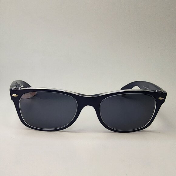 Ray Ban New Wayfarer (RB 2132) Blue Sun Glasses Size 52-18-145 - Picture 3 of 9